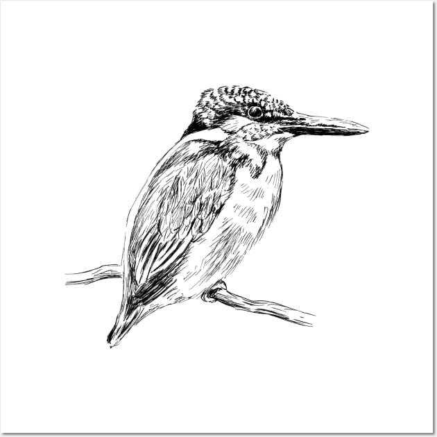 Kingfisher Print Wall Art by rachelsfinelines